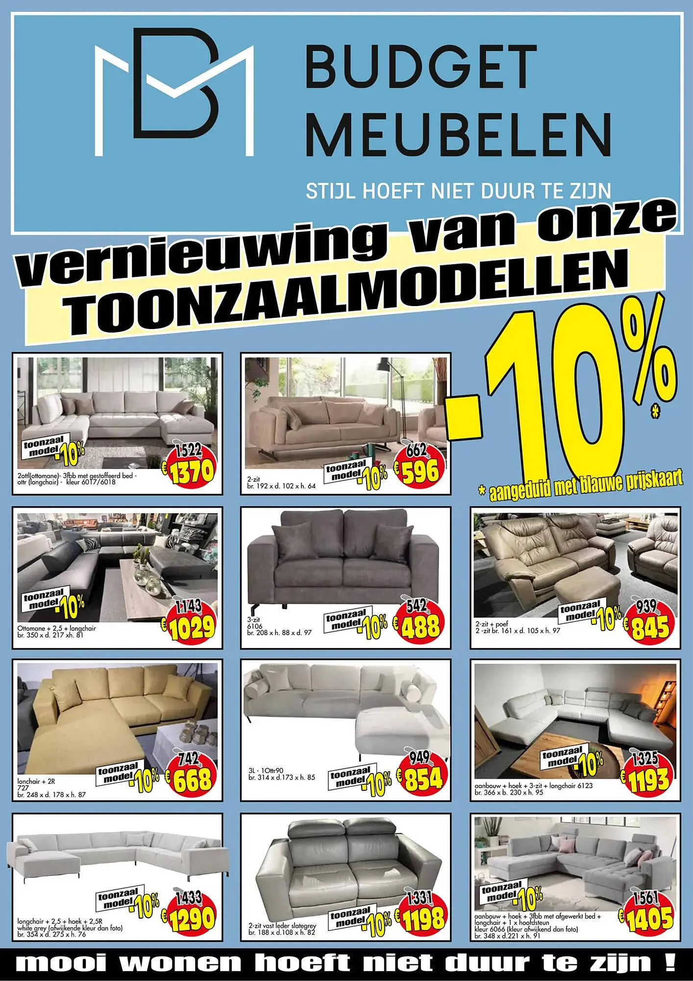 Budget Meubelen Folder van 27 november tot 24 december 2023 - folder pagina 1