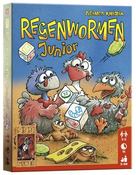 999 Games dobbelspel Regenwormen: Junior