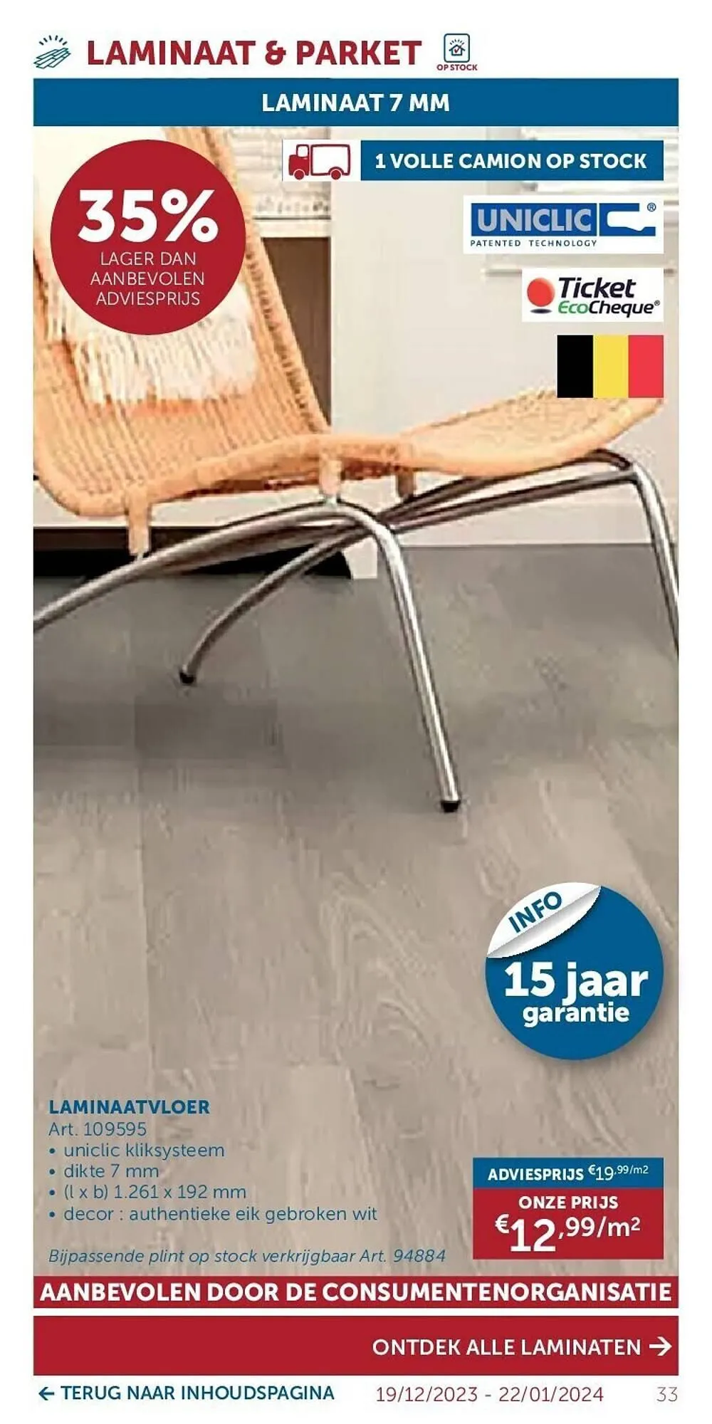 Zelfbouwmarkt folder van 19 december tot 22 januari 2024 - folder pagina 33
