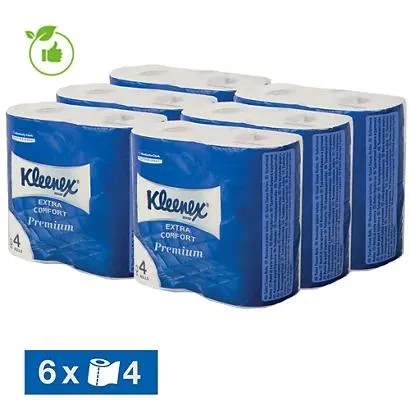 Toiletpapier Kleenex 4-laags, set van 24 rollen