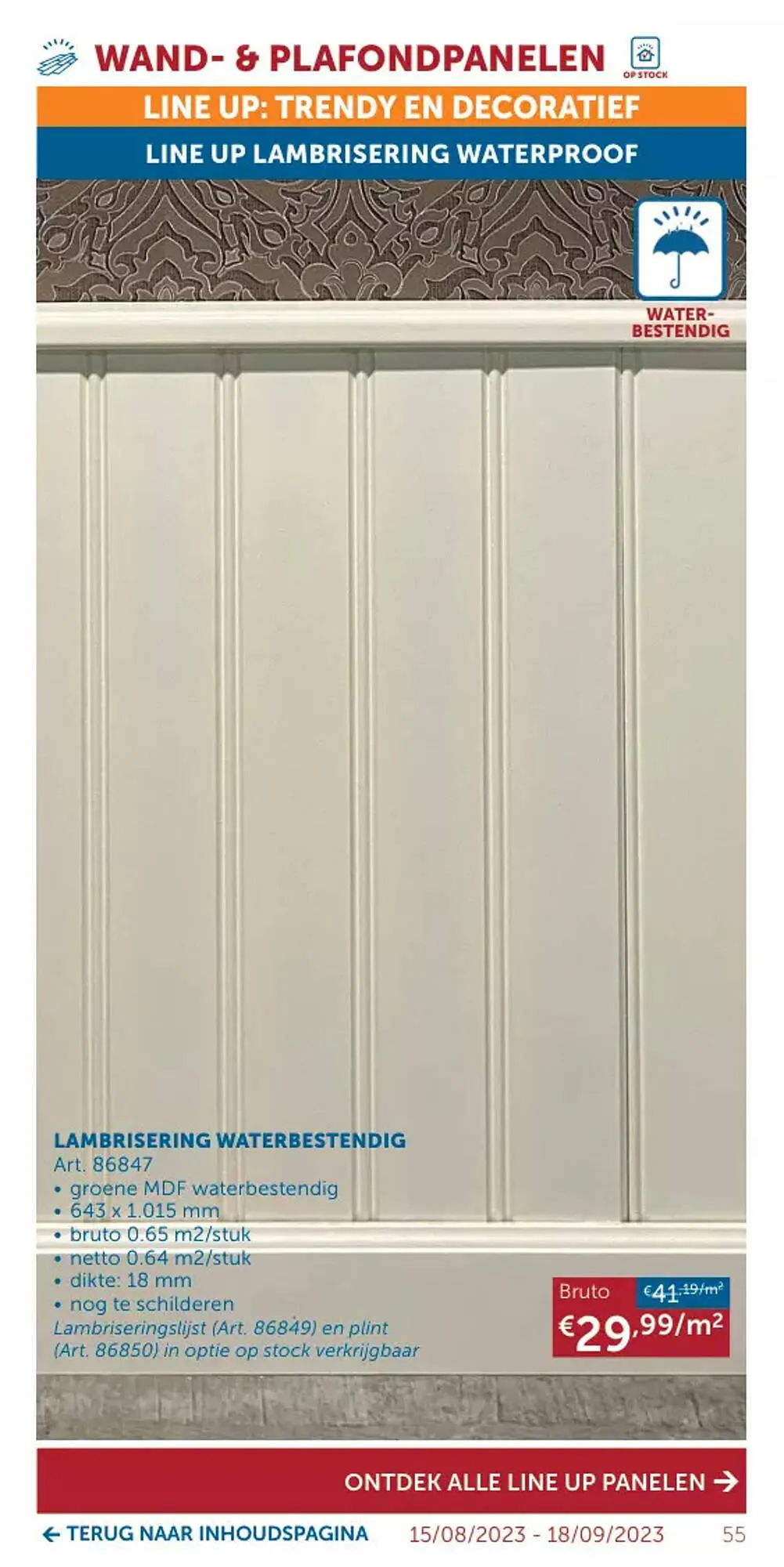 Zelfbouwmarkt folder van 15 augustus tot 18 september 2023 - folder pagina 55