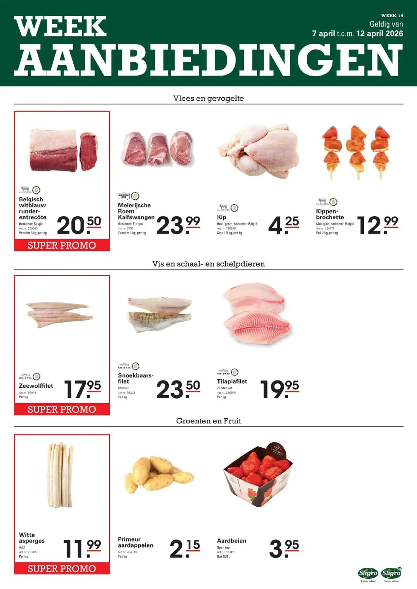 Sligro folder van 7 april tot 12 april 2026 - folder pagina 1