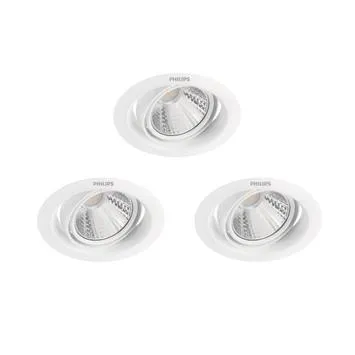 Philips inbouwset LED Pomeron sceneswitch 3x5W 2700K wit