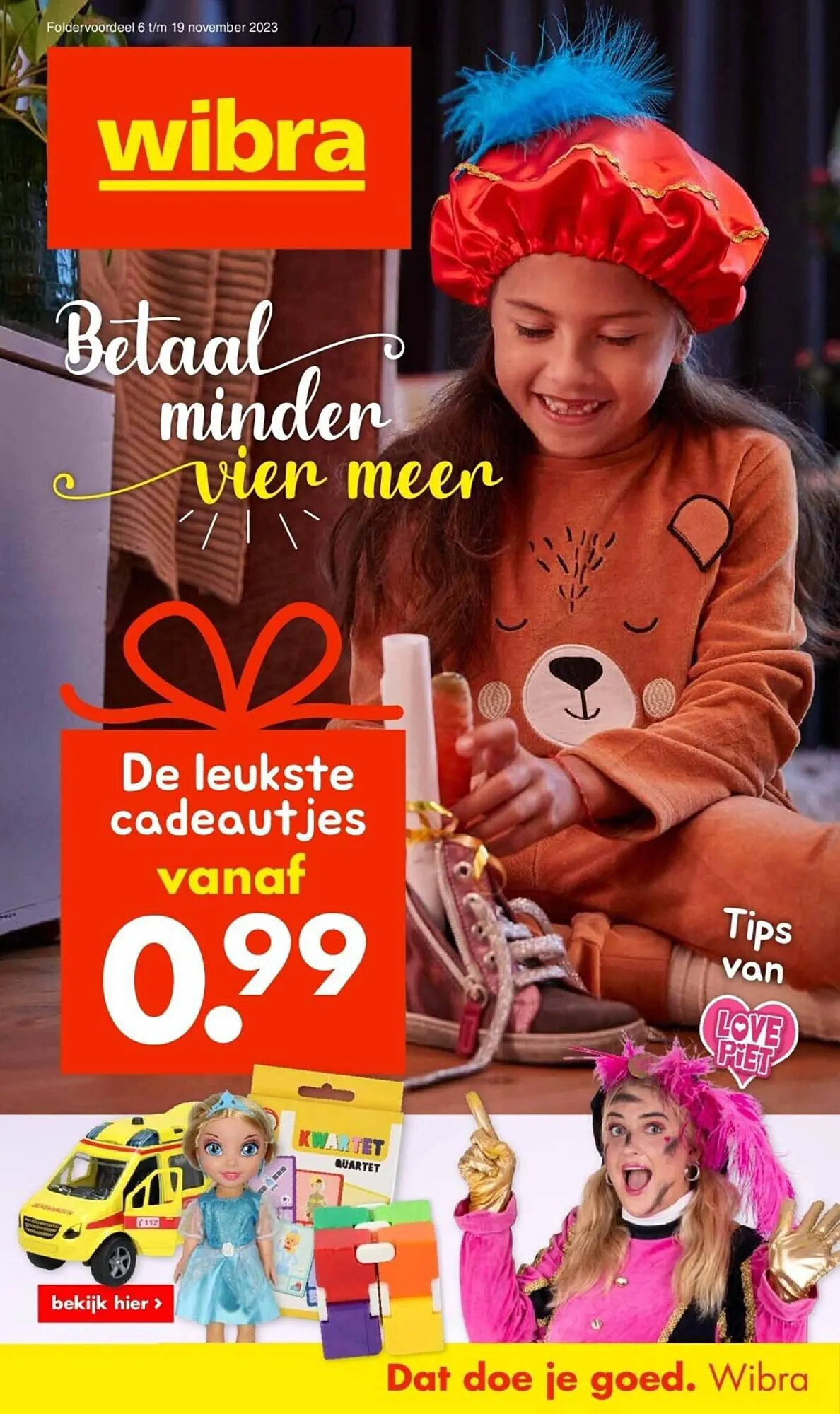 Wibra Magazine van 10 november tot 10 november 2023 - folder pagina 1