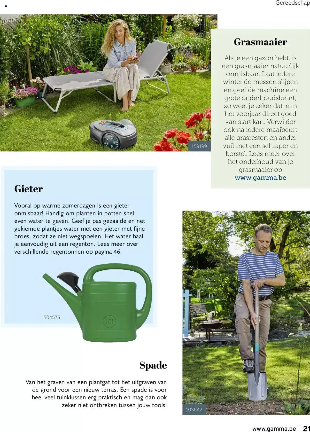 GAMMA tuinmagazine 2022 van 22 maart tot 31 december 2023 - folder pagina 21