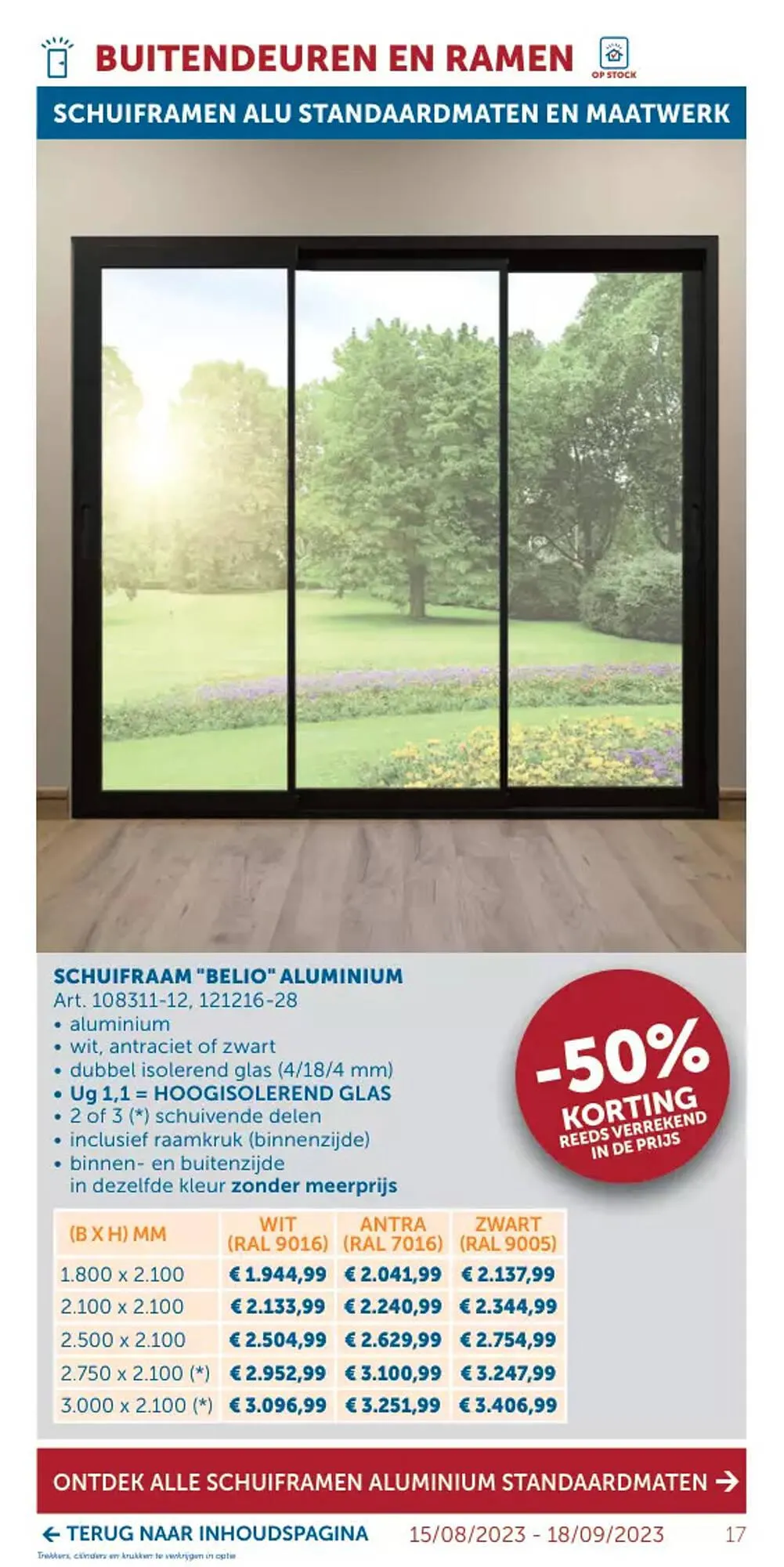 Zelfbouwmarkt folder van 15 augustus tot 18 september 2023 - folder pagina 17