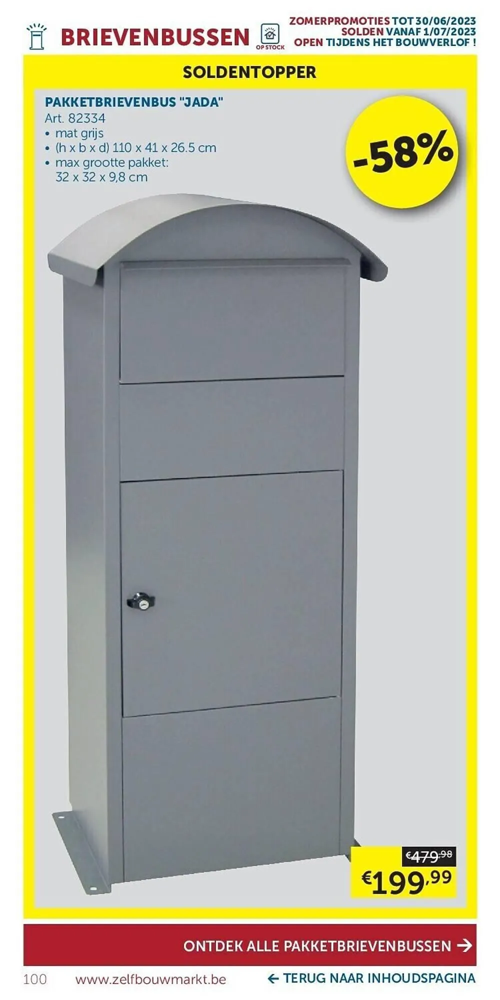 Zelfbouwmarkt folder van 20 juni tot 17 juli 2023 - folder pagina 100