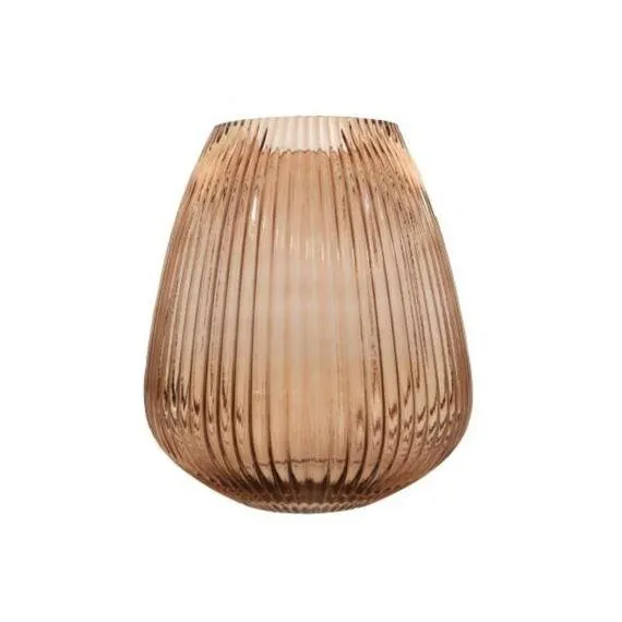 Point-Virgule Vaas Uit Glas Mokke Dia24.5Cm H28Cm