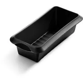 Cakevorm rechthoekig 24cm zwart