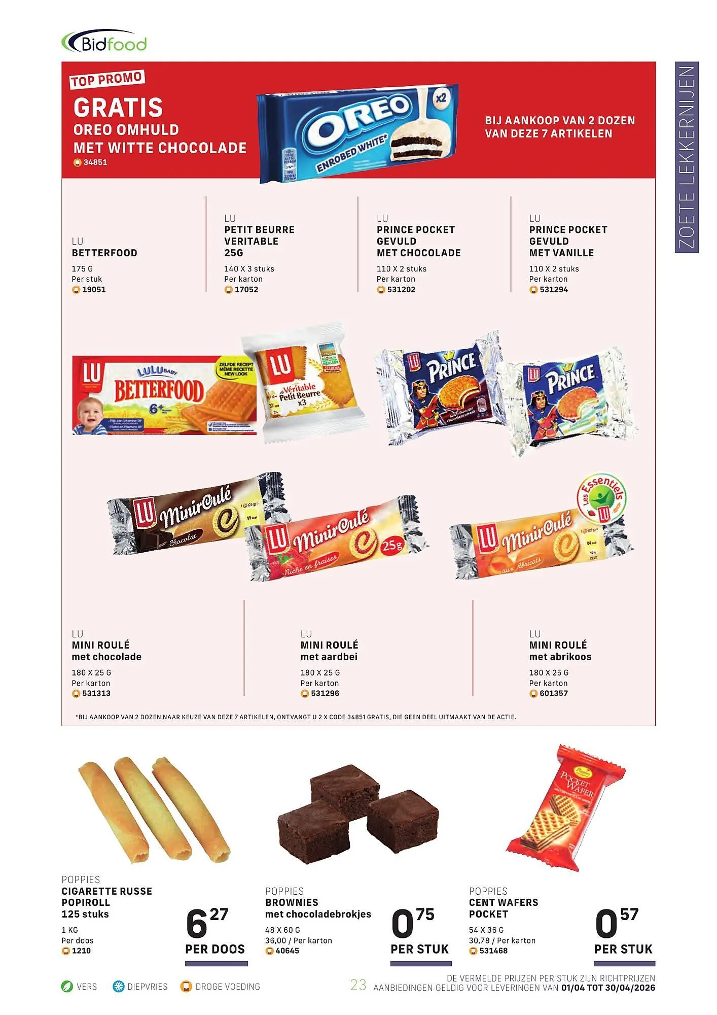 Bidfood folder van 1 april tot 30 april 2026 - folder pagina 23