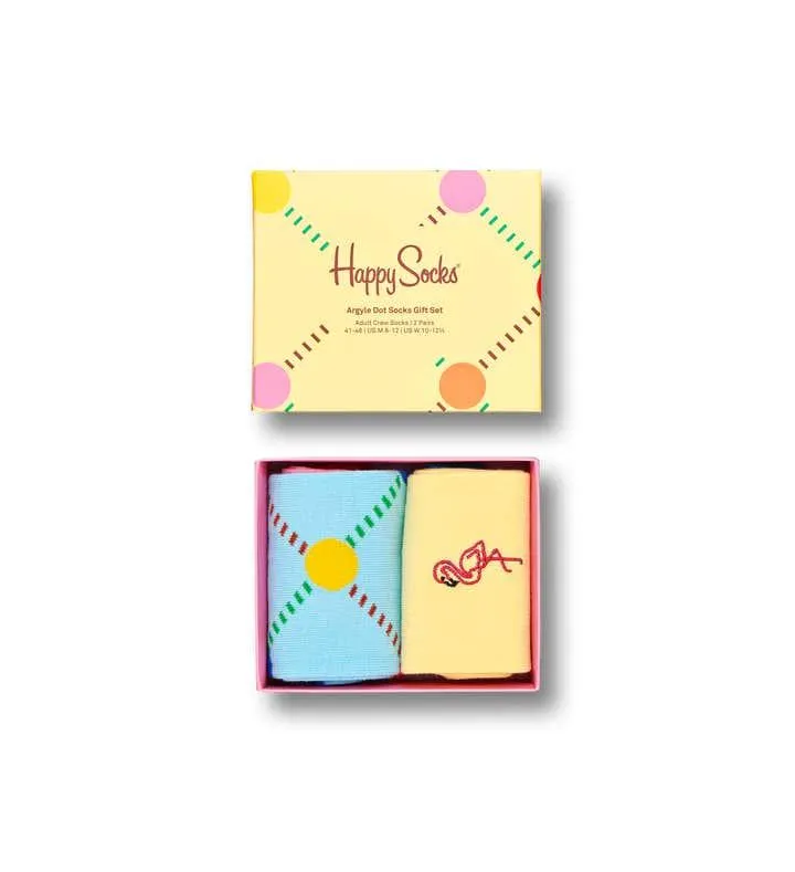 2-Pack Argyle Dot Socks Gift Set