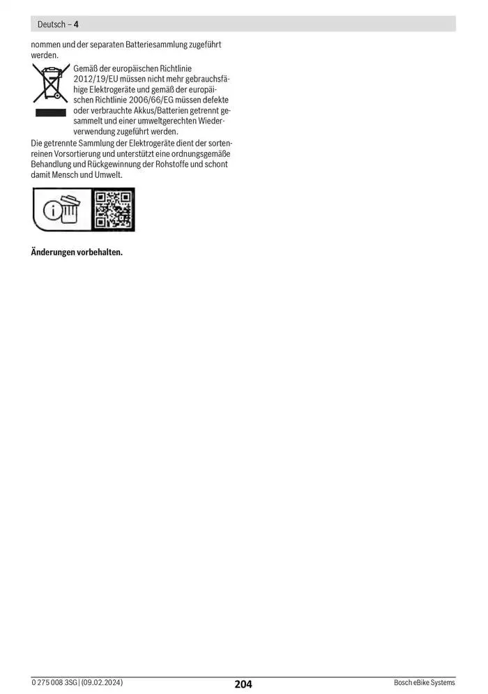 Electric Bike Manual van 12 februari tot 12 augustus 2025 - folder pagina 204