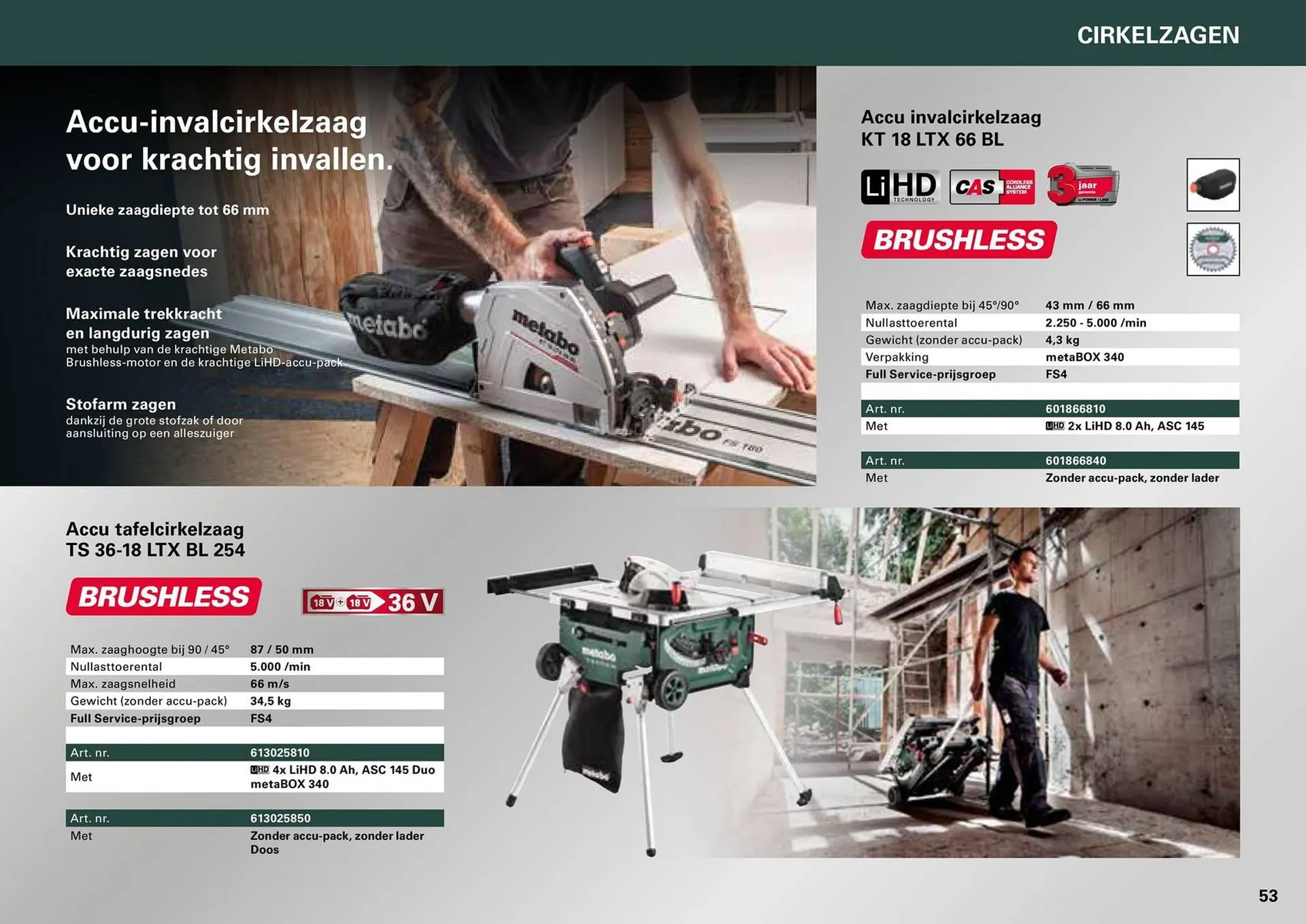 Metabo folder van 7 maart tot 31 december 2024 - folder pagina 53