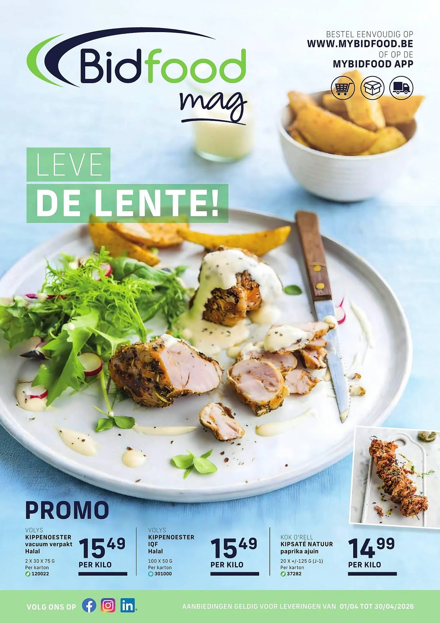 Bidfood folder van 1 april tot 30 april 2026 - folder pagina 1