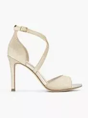 Champagne sandalette glitter