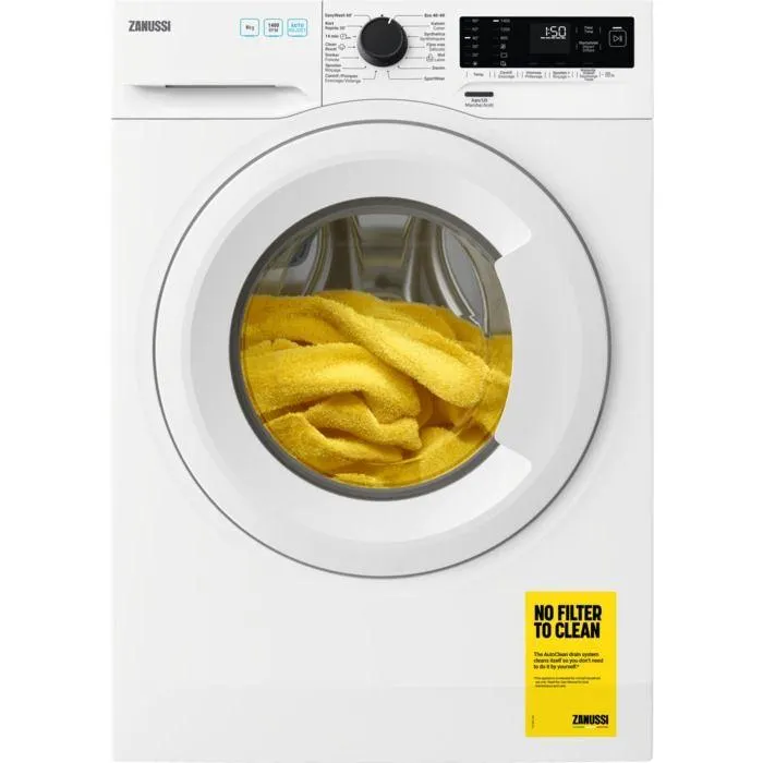 Zanussi wasmachine ZZ94941AWF - 9kg - 1400T/min - Energieklasse A