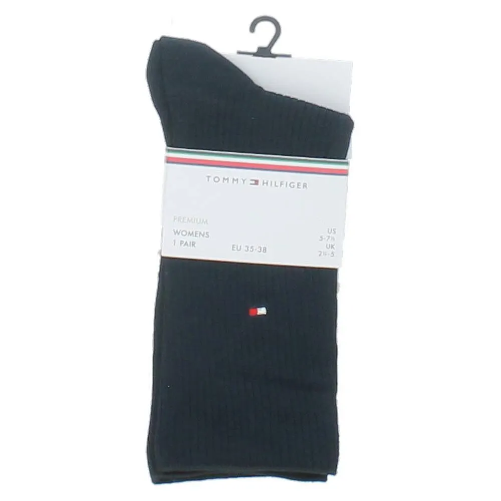 1 paar blauwe kousen