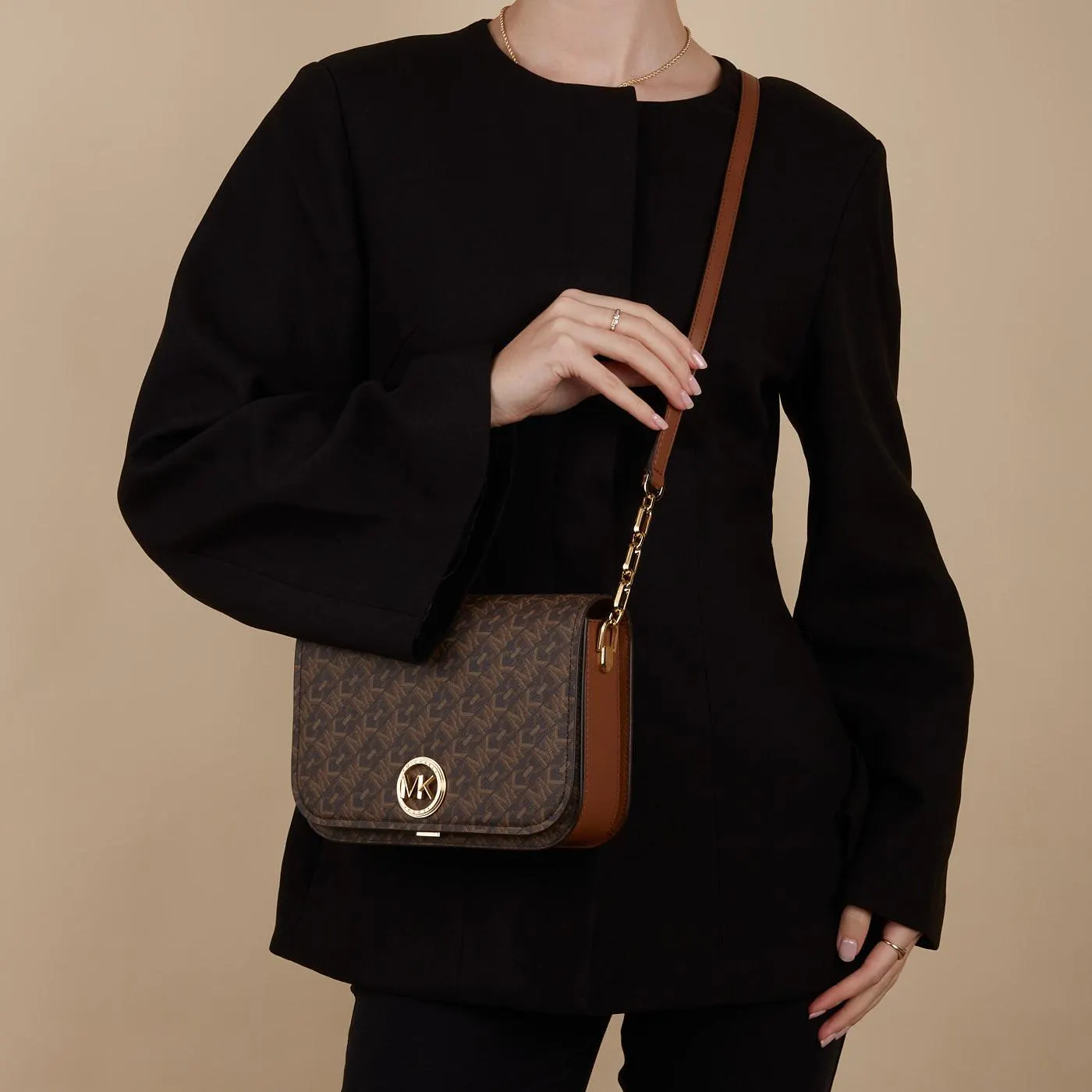 Delancey Bruine Crossbody Tas 30S4GD8M2I-227