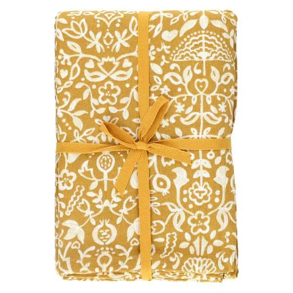 Tafelkleed, GOTS bio-katoen, decoratief, 145 x 300 cm