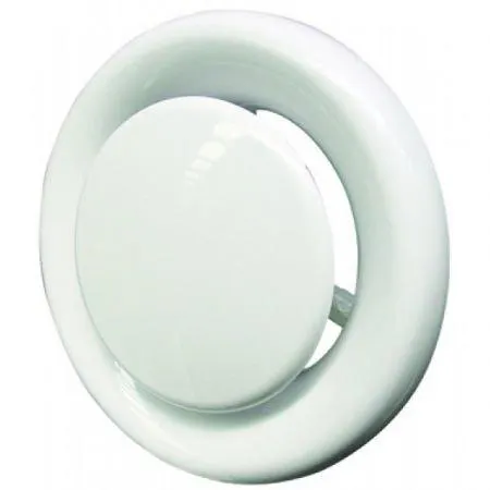 AFZUIGVENTIEL INBOUW WIT PVC NR 736 Ø125