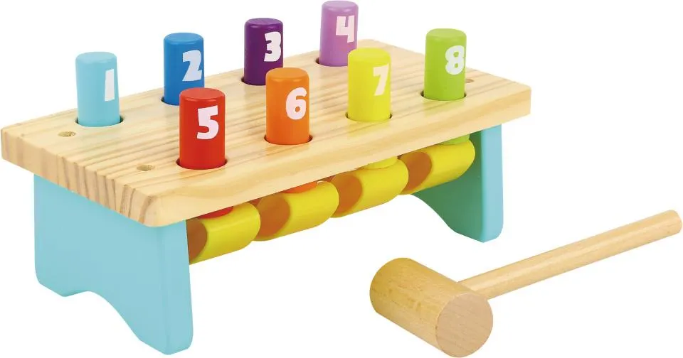 Tooky Toy Houten Hamerbank 12 maanden 2-delig