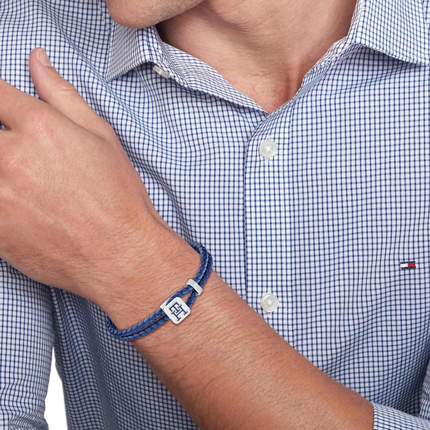 Jewels Blauwe Leren Armband TJ2790530