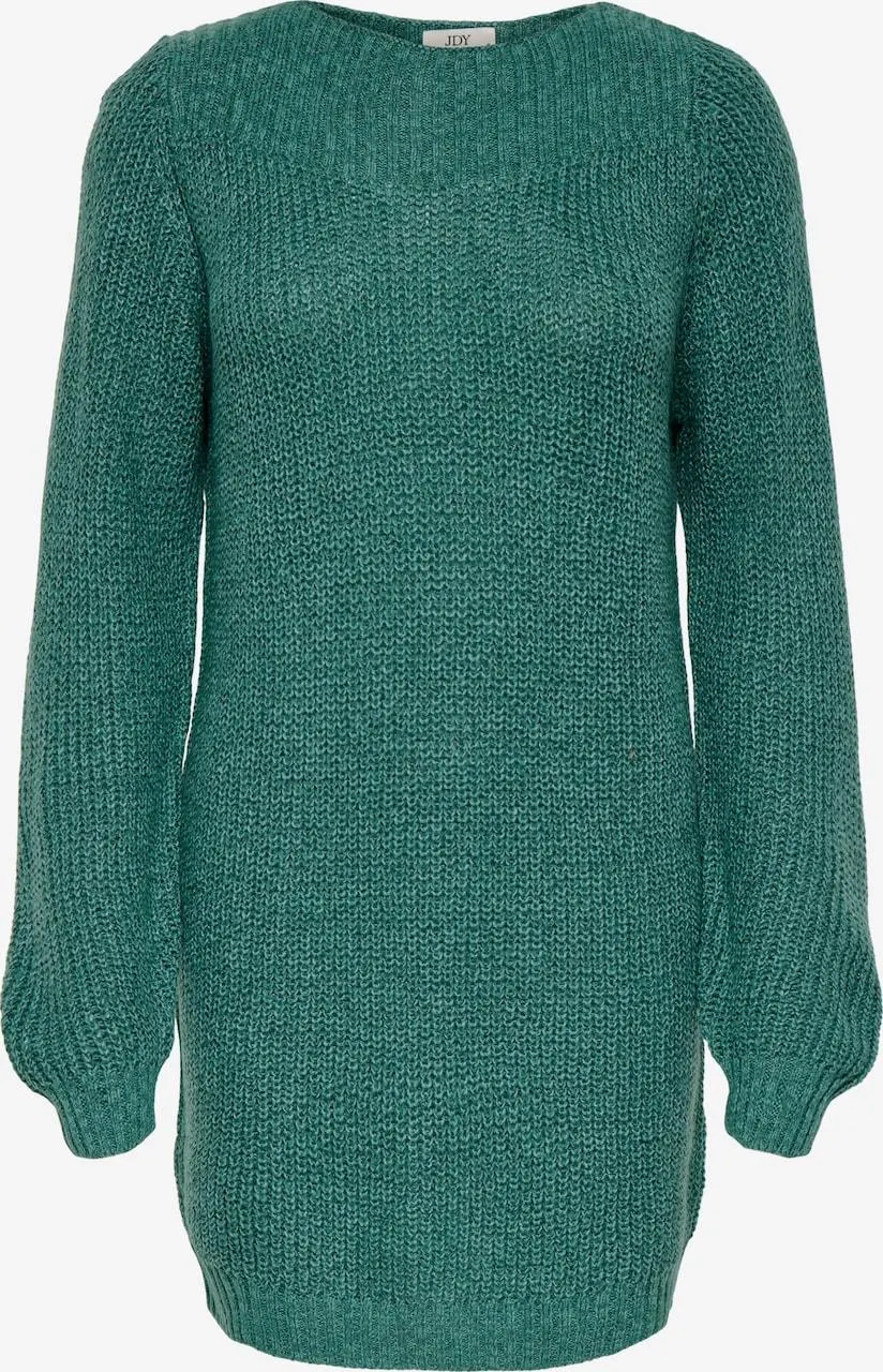 JDY Gebreide jurk 'WHITNEY MEGAN' in Cyaan Blauw