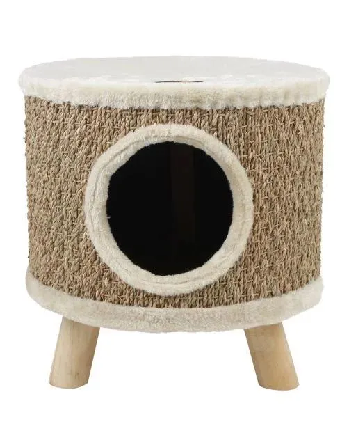 Adori Kyra Krab En Ligmeubel - Krabpalen - 36x36x36 cm Naturel Beige