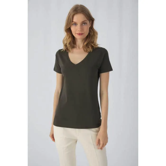 B&C t-shirt Inspire V-neck Organic Dames