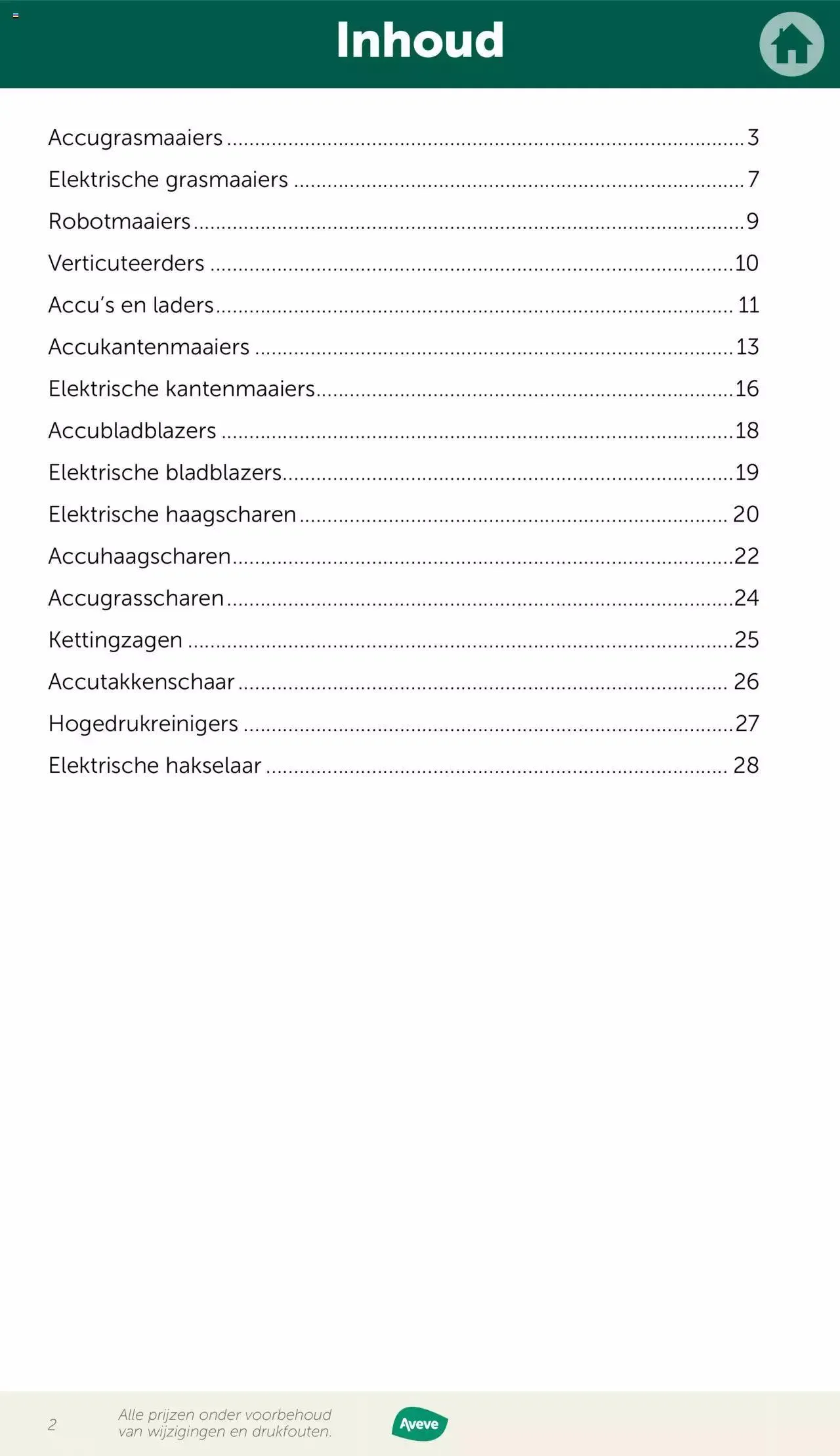 Aveve folder - Gids tuinmachines van 12 mei tot 31 december 2023 - folder pagina 2