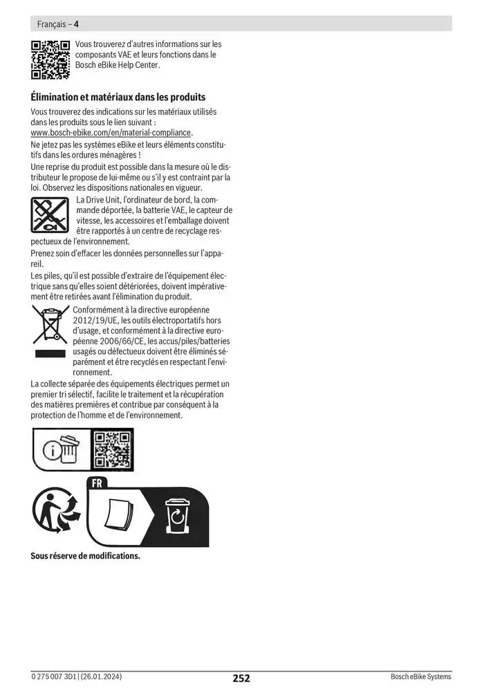 Electric Bike Manual van 12 februari tot 12 augustus 2025 - folder pagina 252
