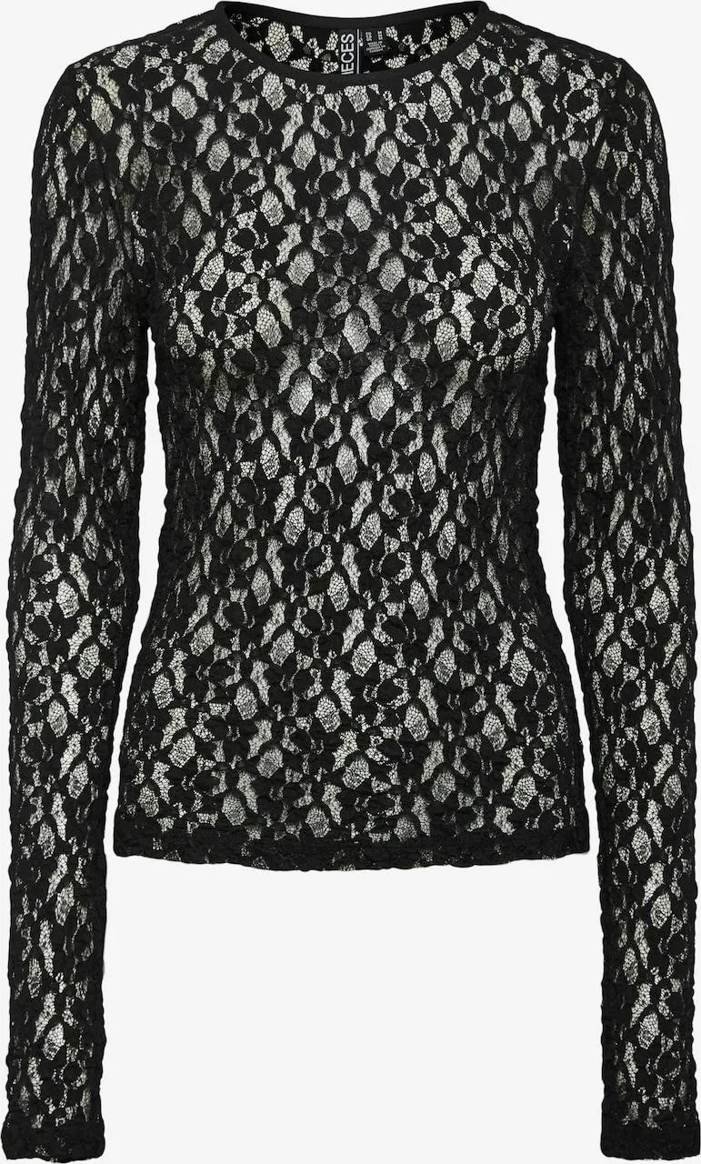 PIECES Shirt 'Hazel' in Zwart