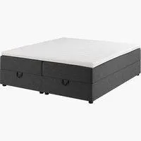 Boxspring 140x200 GOLD C25 opbergruimte grijs-40