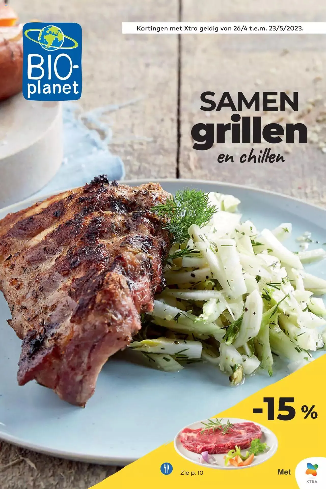 BioPlanet folder van 23 mei tot 31 december 2023 - folder pagina 1