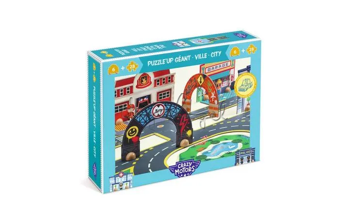 DJ05499 Crazy Motors - Puzzl'Up Ville-Géant- 33 pcs