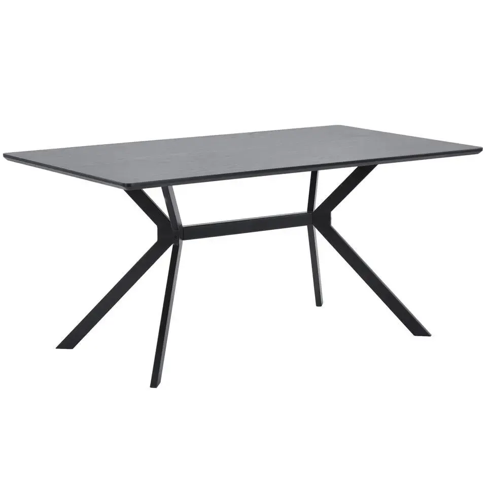 WOOOD Bruno Eettafel - Mdf - Zwart - 200x90
