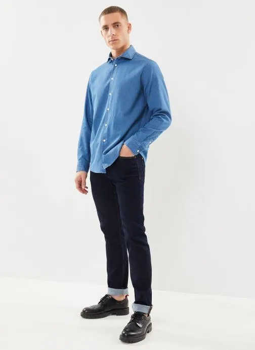 SLHREG-FORMAL DENIM SHIRT LS - Blauw