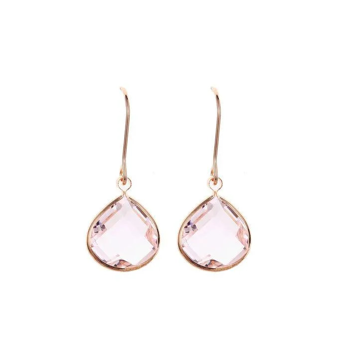 Oorhangers met druppel in stras