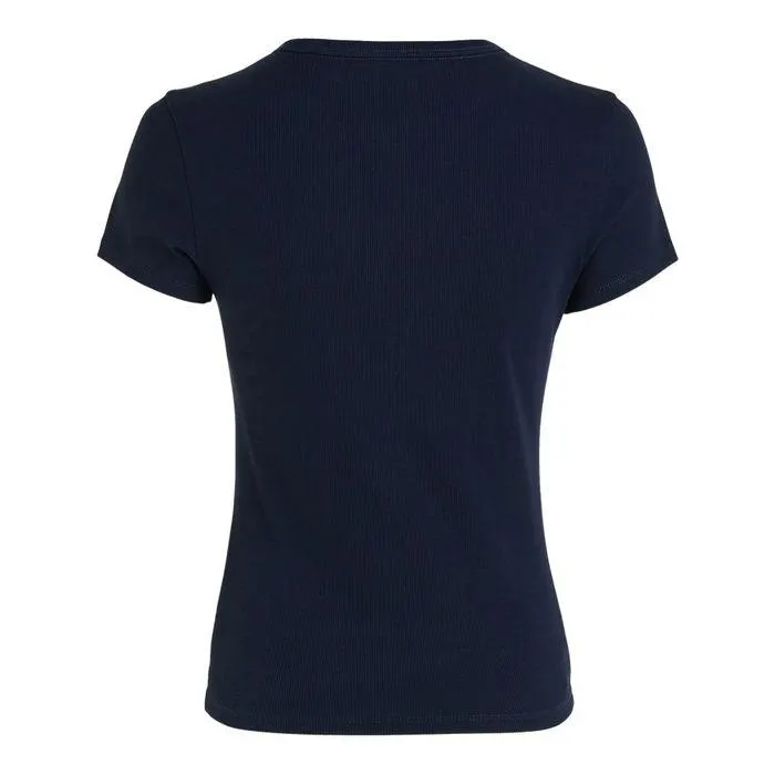 Essential Slim Rib-Knit Shirt Dames