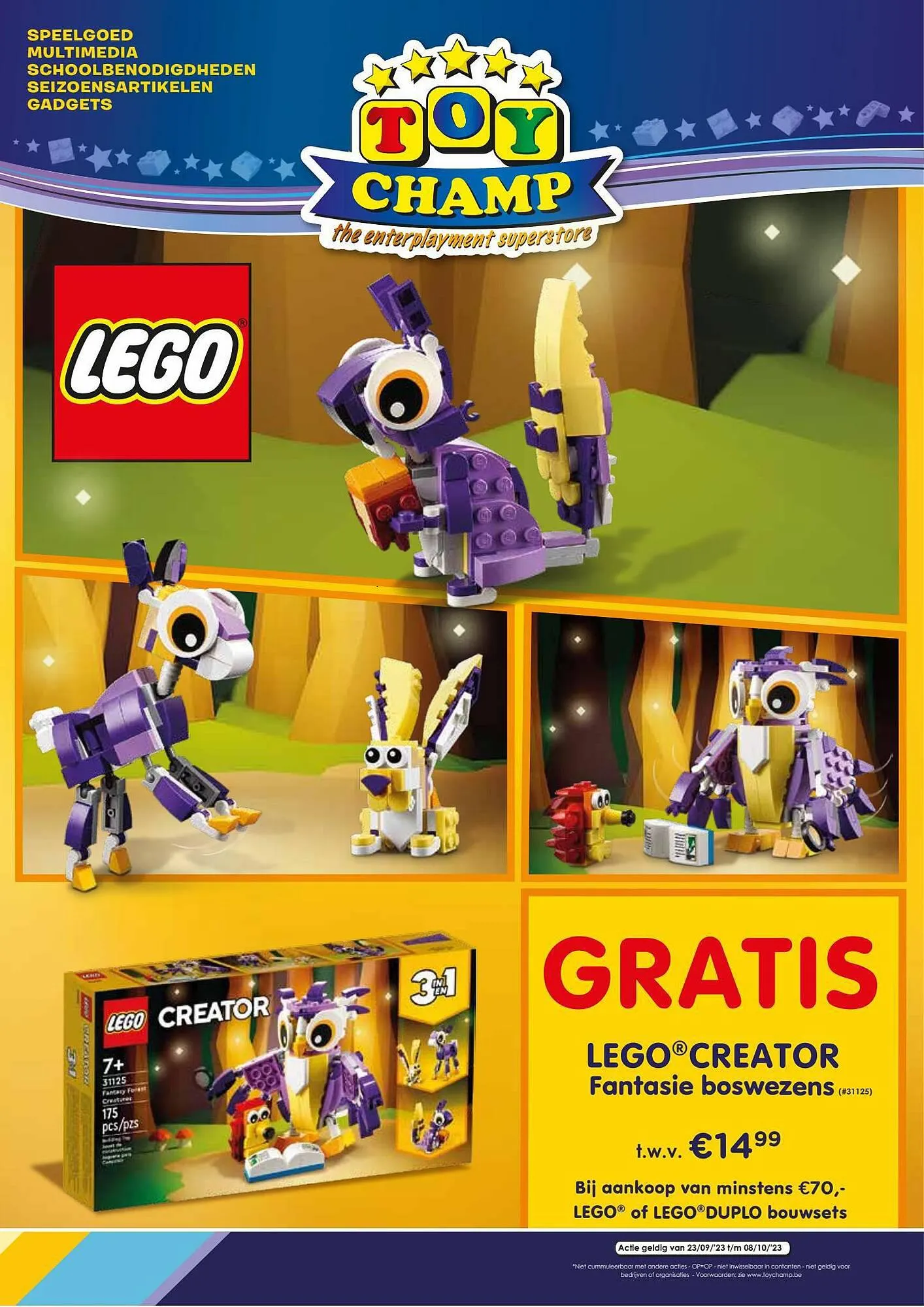 ToyChamp folder van 25 september tot 8 oktober 2023 - folder pagina 1