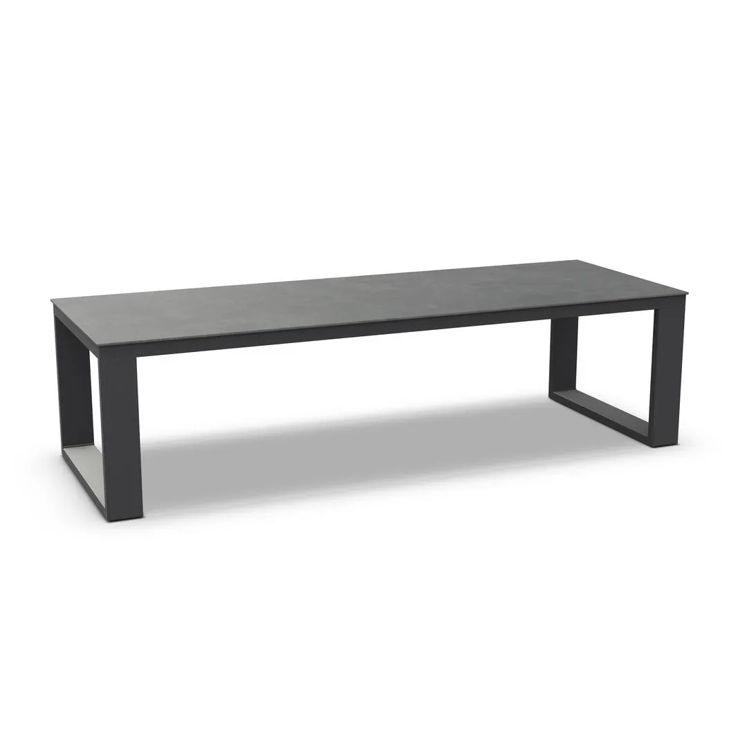 Linate tuintafel 280x100 charcoal mat