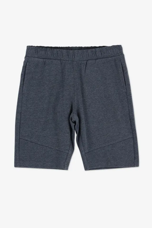 Denimblauwe joggingshort