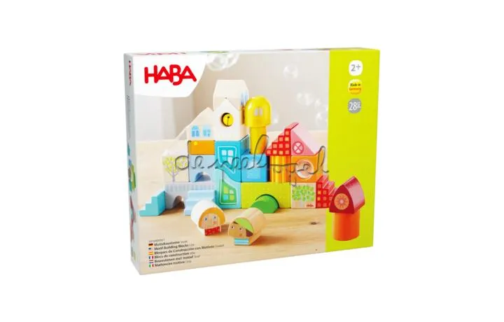 2010900001 Bouwstenen met motief Stad (28 delen)