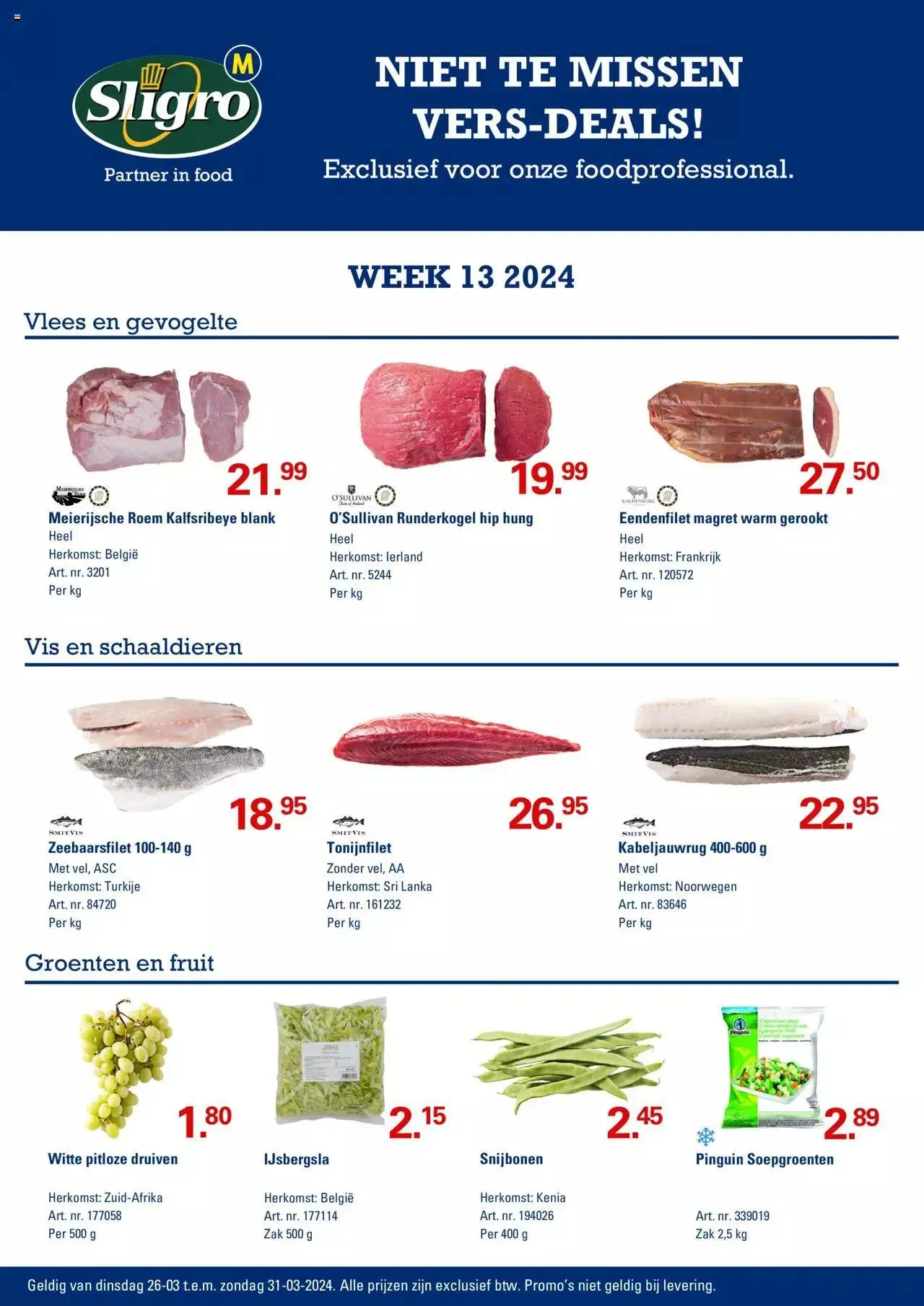 Sligro Folder Restaurant van 31 maart tot 5 april 2024 - folder pagina 