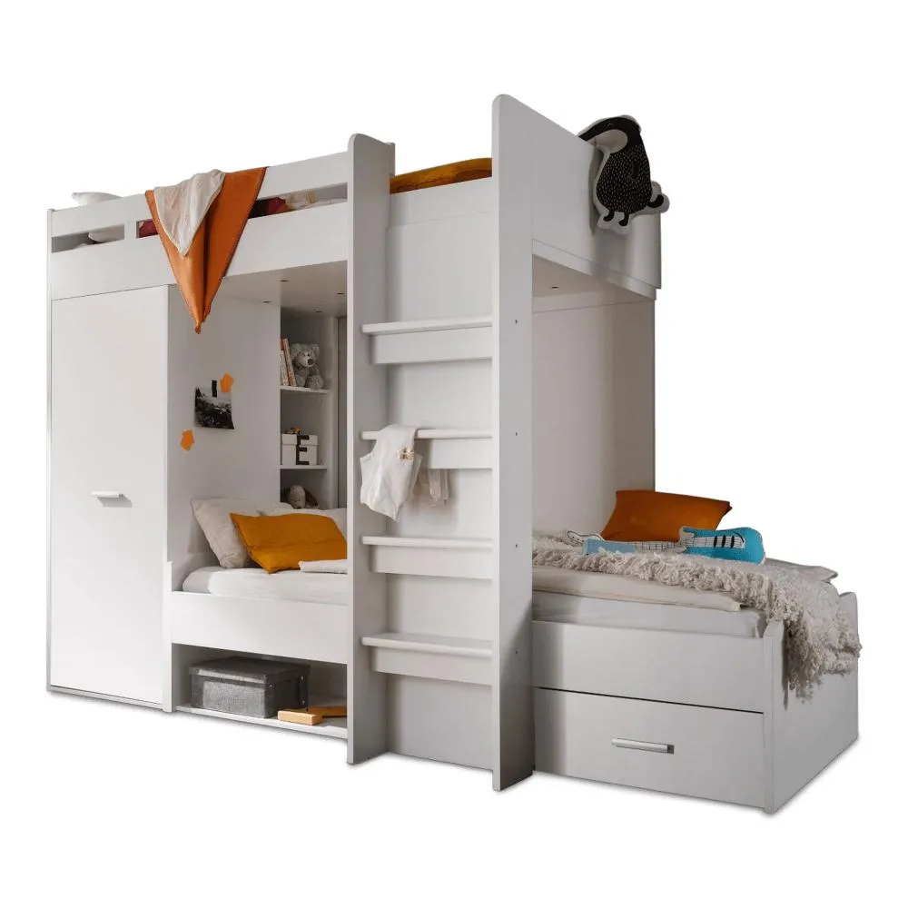 Stapelbed FELINE Wit