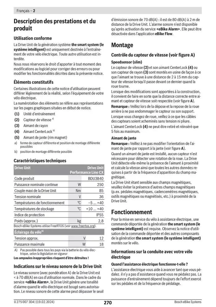 Electric Bike Manual van 12 februari tot 12 augustus 2025 - folder pagina 270