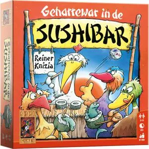 999 Games Geharrewar in de Sushibar Dobbelspel 2-5 spelers (NL)