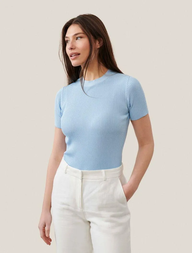 Mattoria Top Licht blauw