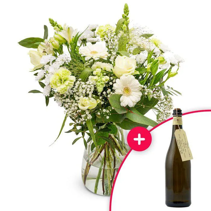 Boeket Waardevol Wit | Prosecco Toso 750ml