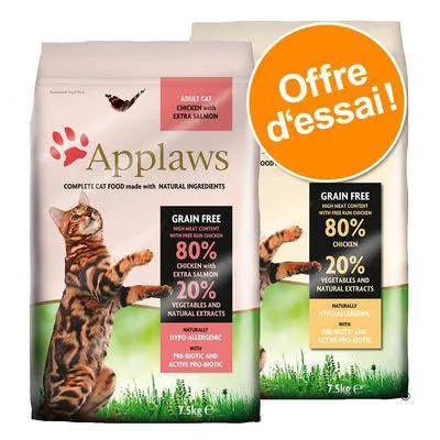 Lot mixte Applaws 2 x 400 g pour chat
